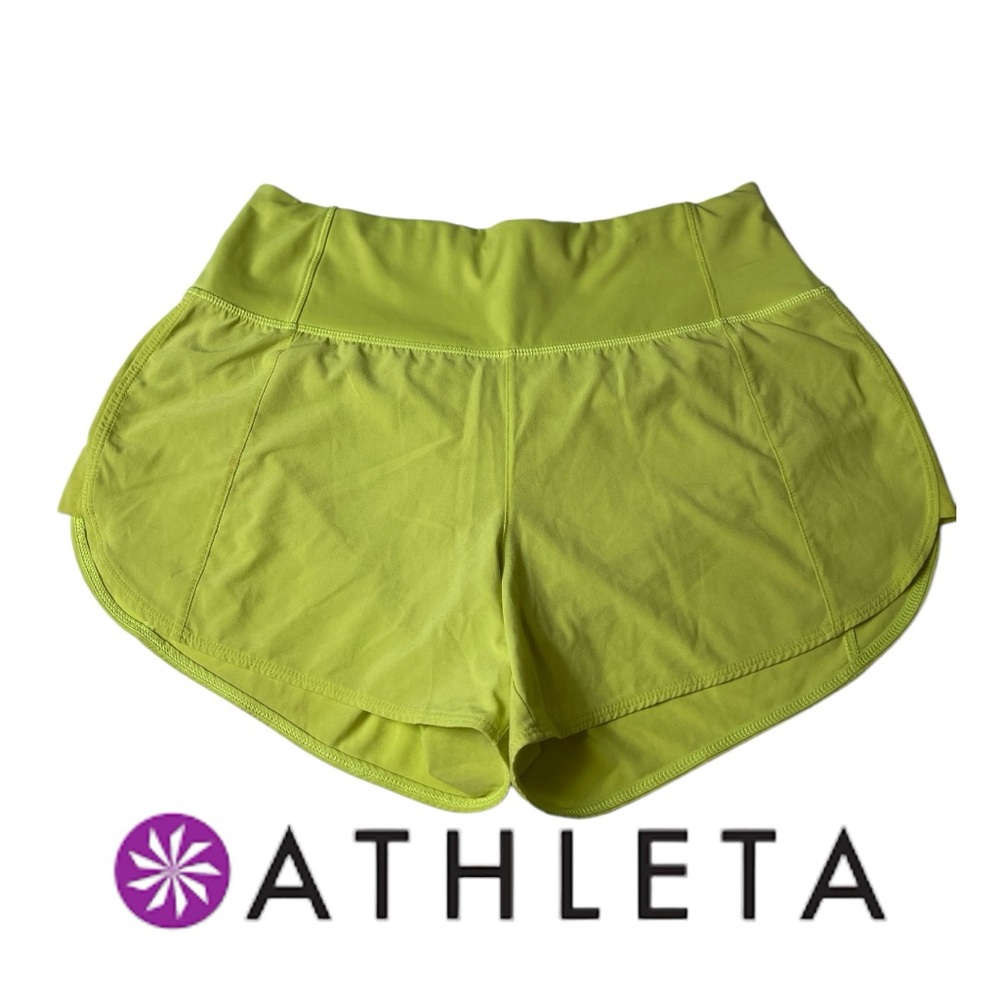 Athleta Size XS Lime Green Running Shorts